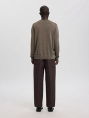 Strickpullover ANRRAGI aus Bio-Baumwolle - Dark Grey/Washed - Braun