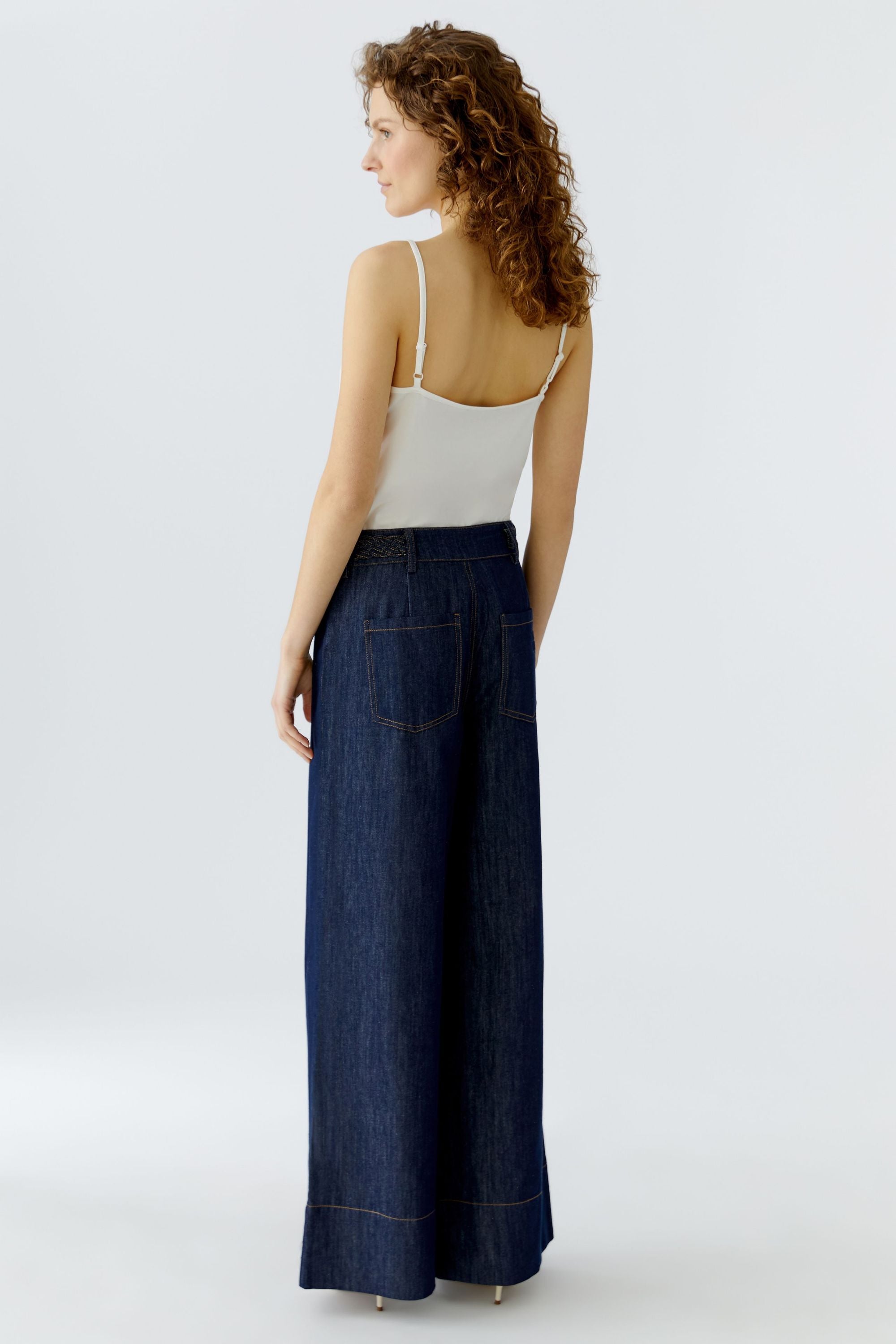 Jeans Wide Leg - 5900-raw denim - Blau