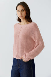 Strickpullover aus Baumwollmix - 3092-dusty rose - Rosa