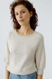 Sweatshirt aus Baumwolle - 1088-whitecap gray - Beige