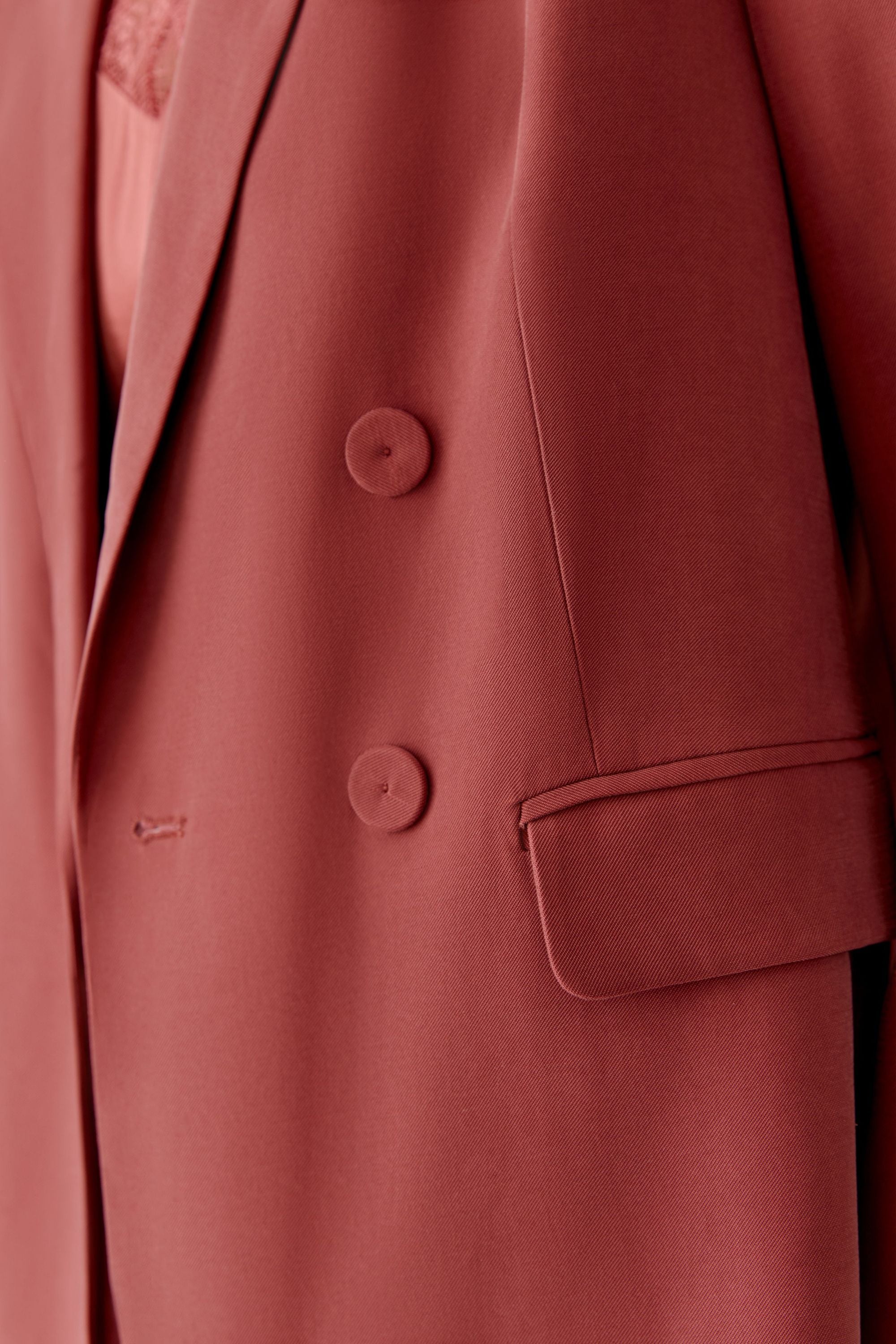 Blazer aus fließender Viskose-Mischung - 3760-red pear - Rot