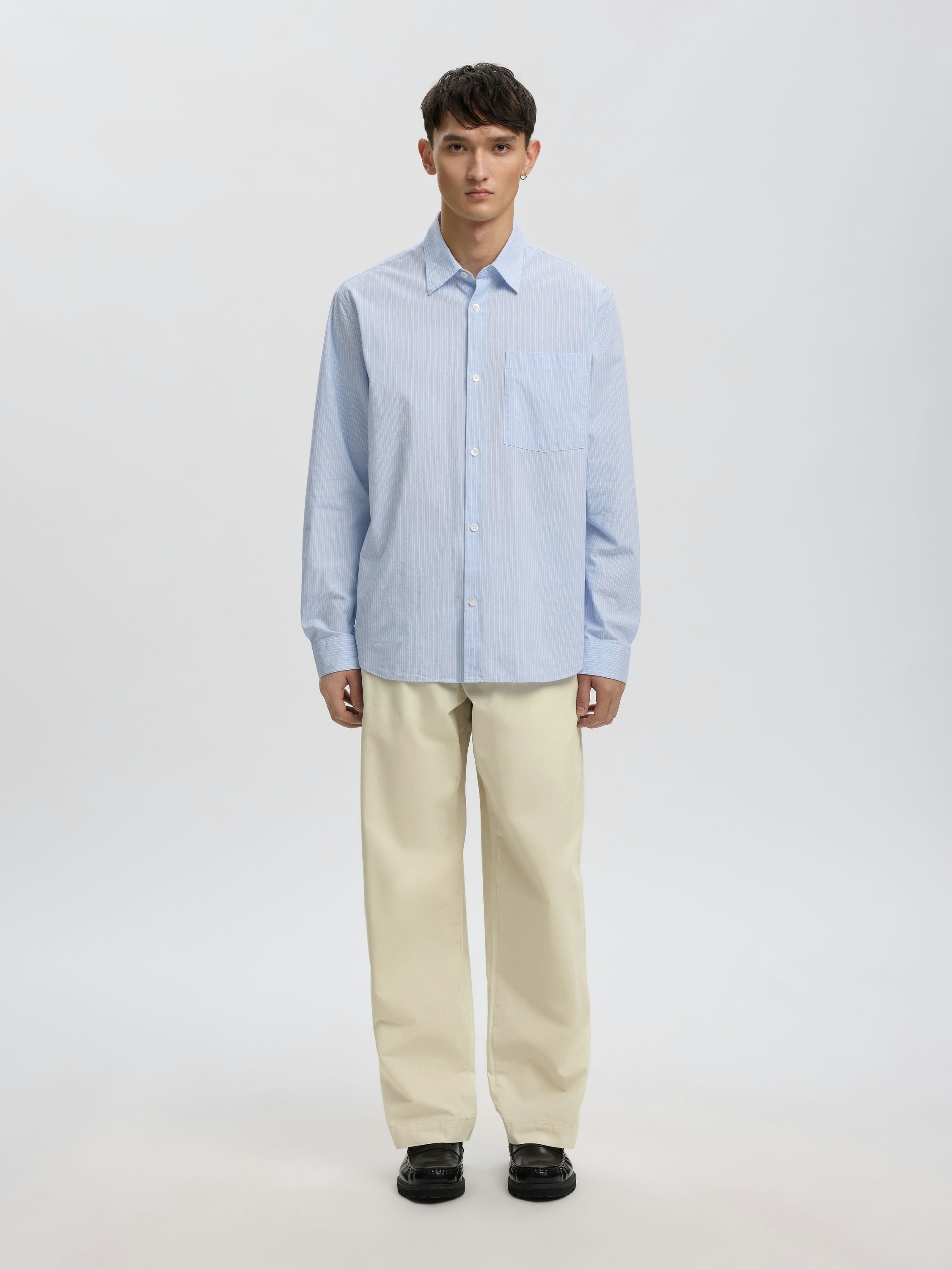 Chinohose ANRSTORM Wide Leg - Dawn Blue - Blau