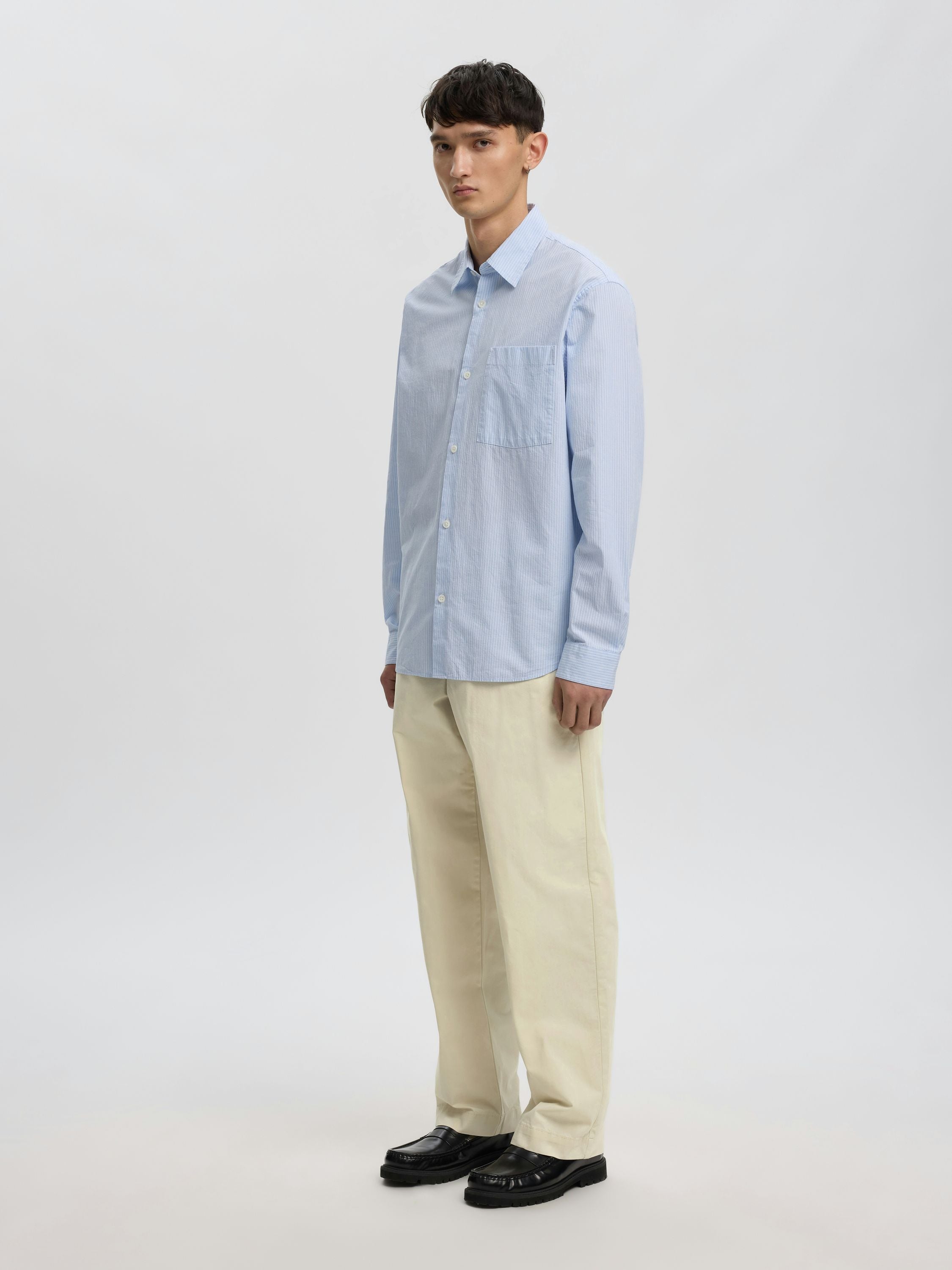 Chinohose ANRSTORM Wide Leg - Dawn Blue - Blau