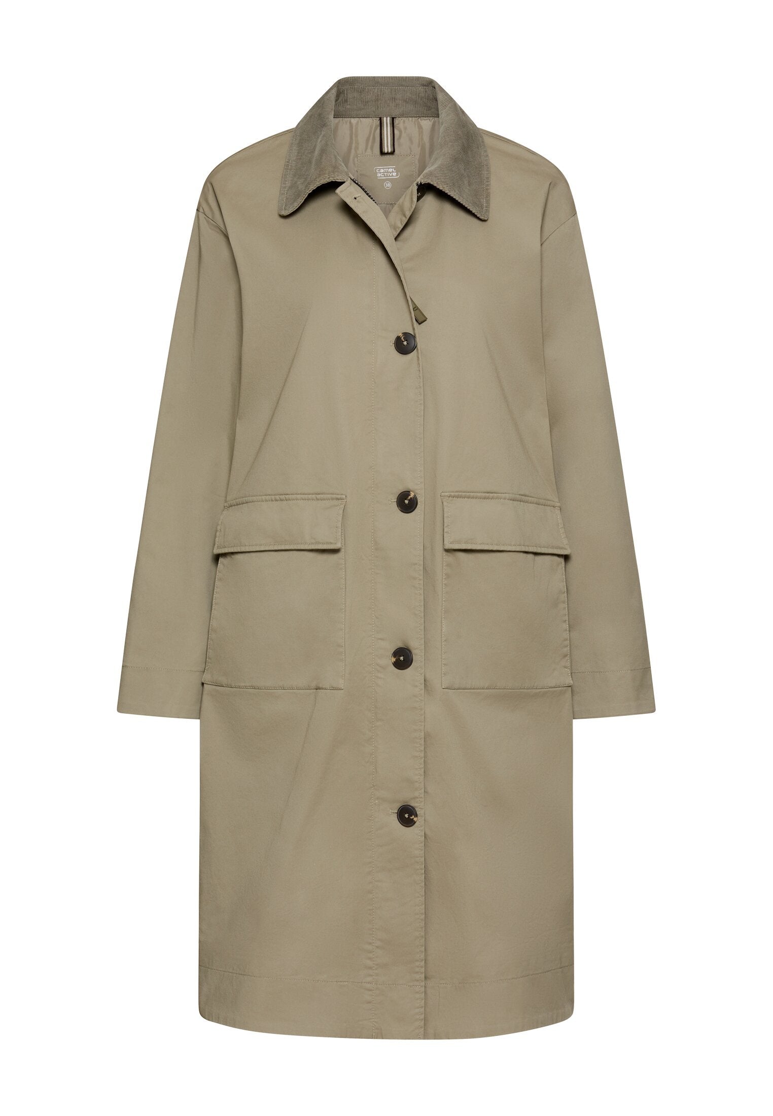 Mantel aus Baumwolle - 36-Sage - Grün