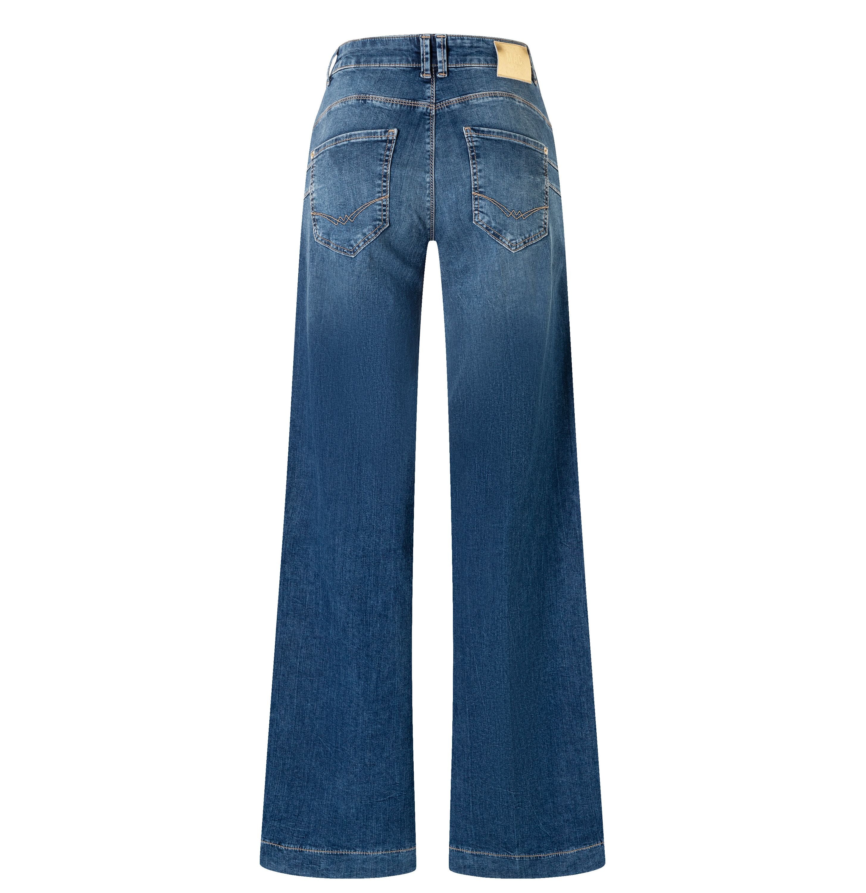 Jeans RICH PALAZZO Wide Leg - D585 navy heavy wash - Blau