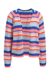 Strick-Cardigan aus Alpaka-Mix - 1437 - Mehrfarbig