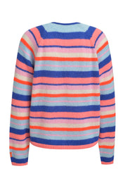 Strick-Cardigan aus Alpaka-Mix - 1437 - Mehrfarbig