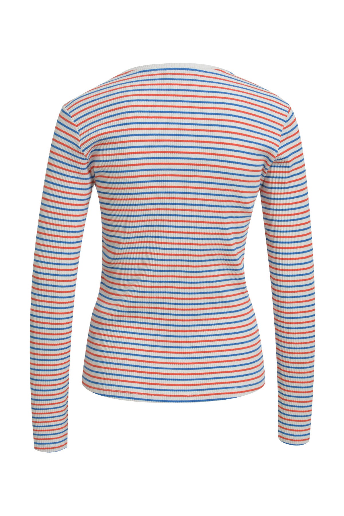 Langarmshirt aus Rippstrick - 437 - Mehrfarbig