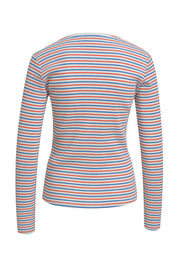 Langarmshirt aus Rippstrick - 437 - Mehrfarbig