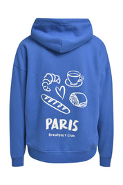 Sweatjacke mit Backprint - 616 - Blau