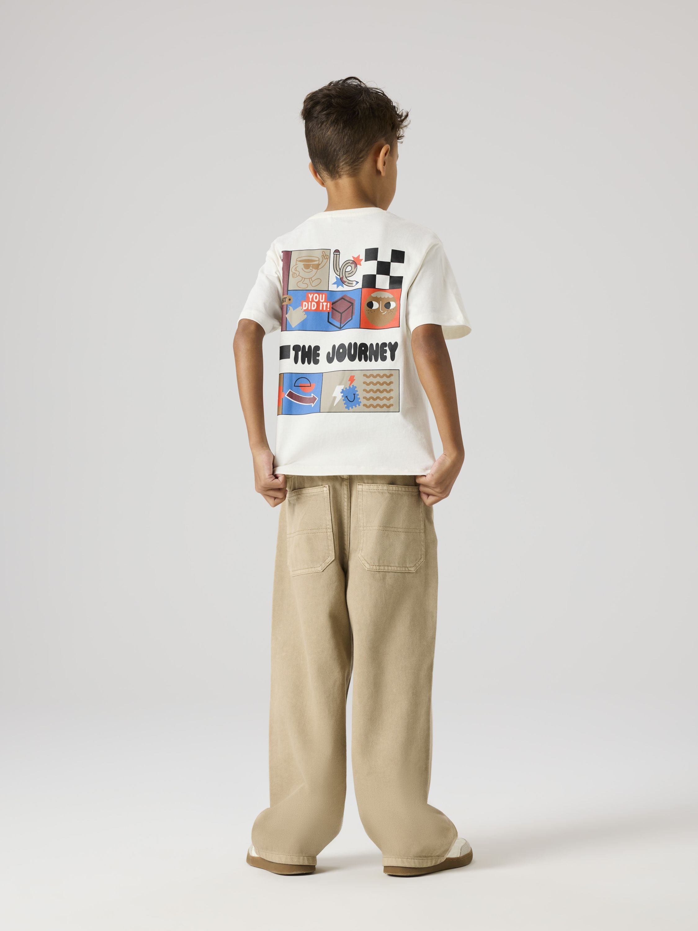 T-Shirt aus Bio-Baumwolle - Cloud Dancer - Creme