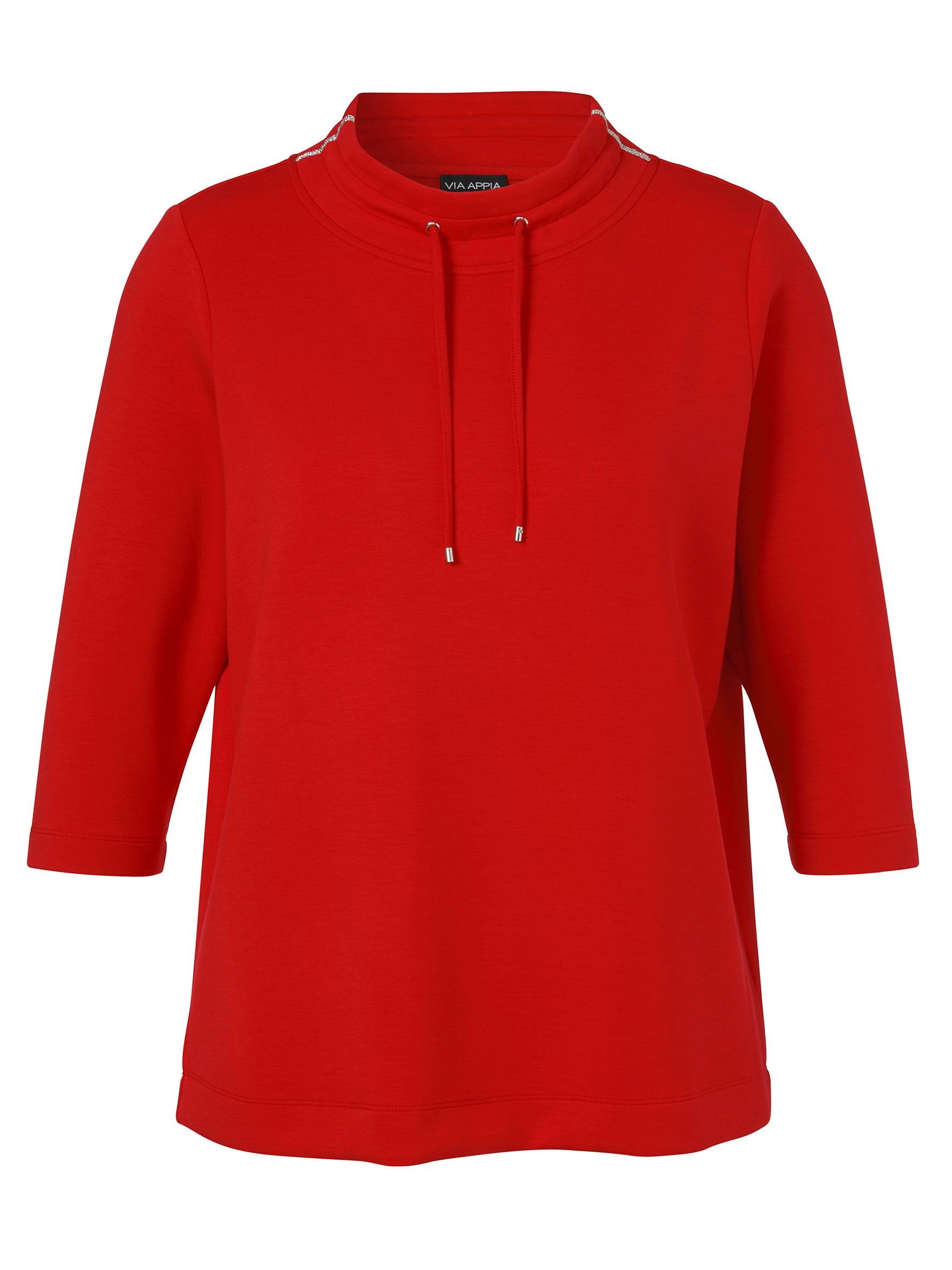 Sweatshirt aus Viskosemix - 350-rot - Rot