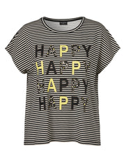 T-Shirt aus Viskose - 103-schwarz multicolor - Schwarz