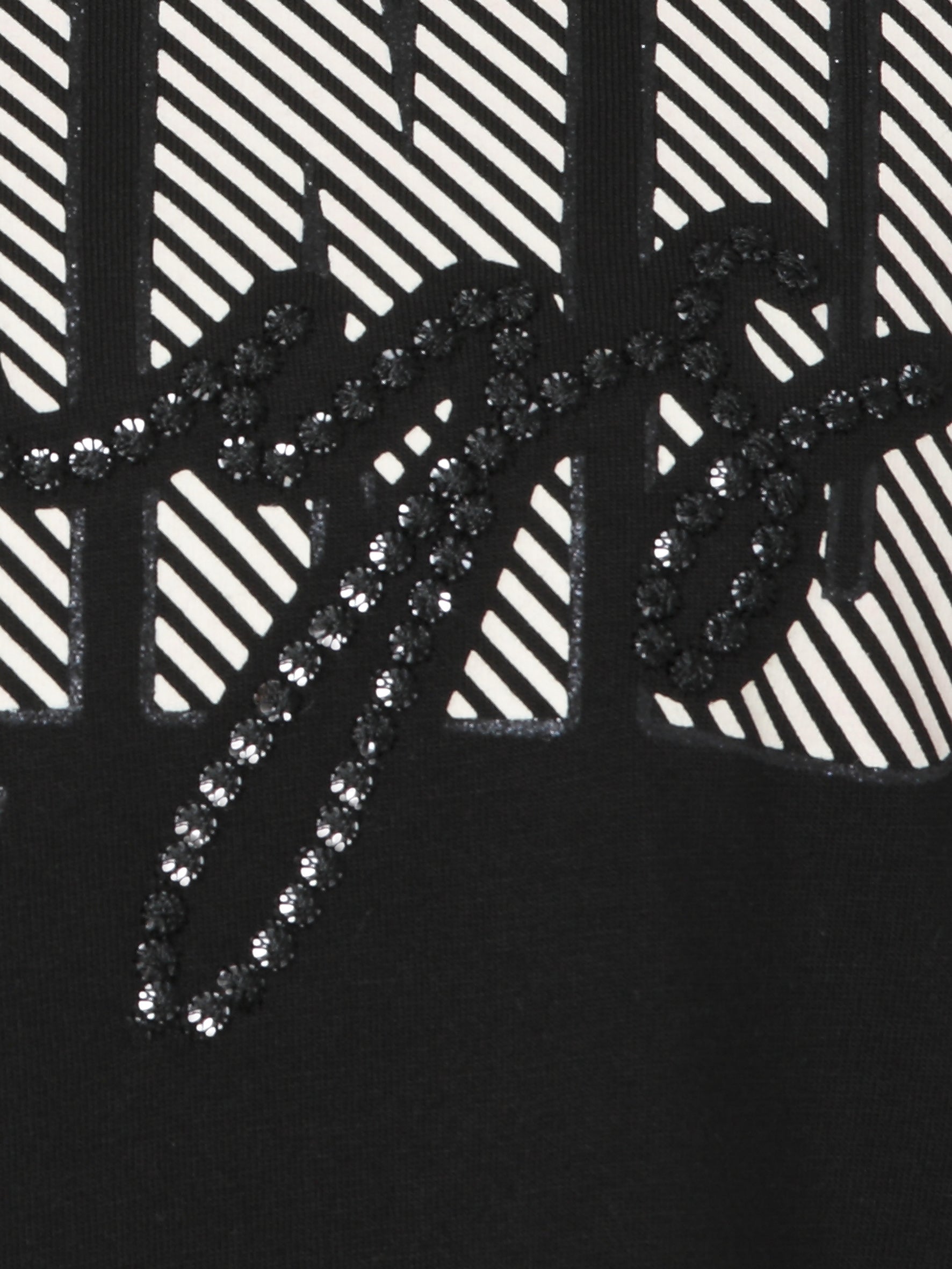 T-Shirt aus Baumwollmix - 100790-schwarz / vanille - Schwarz