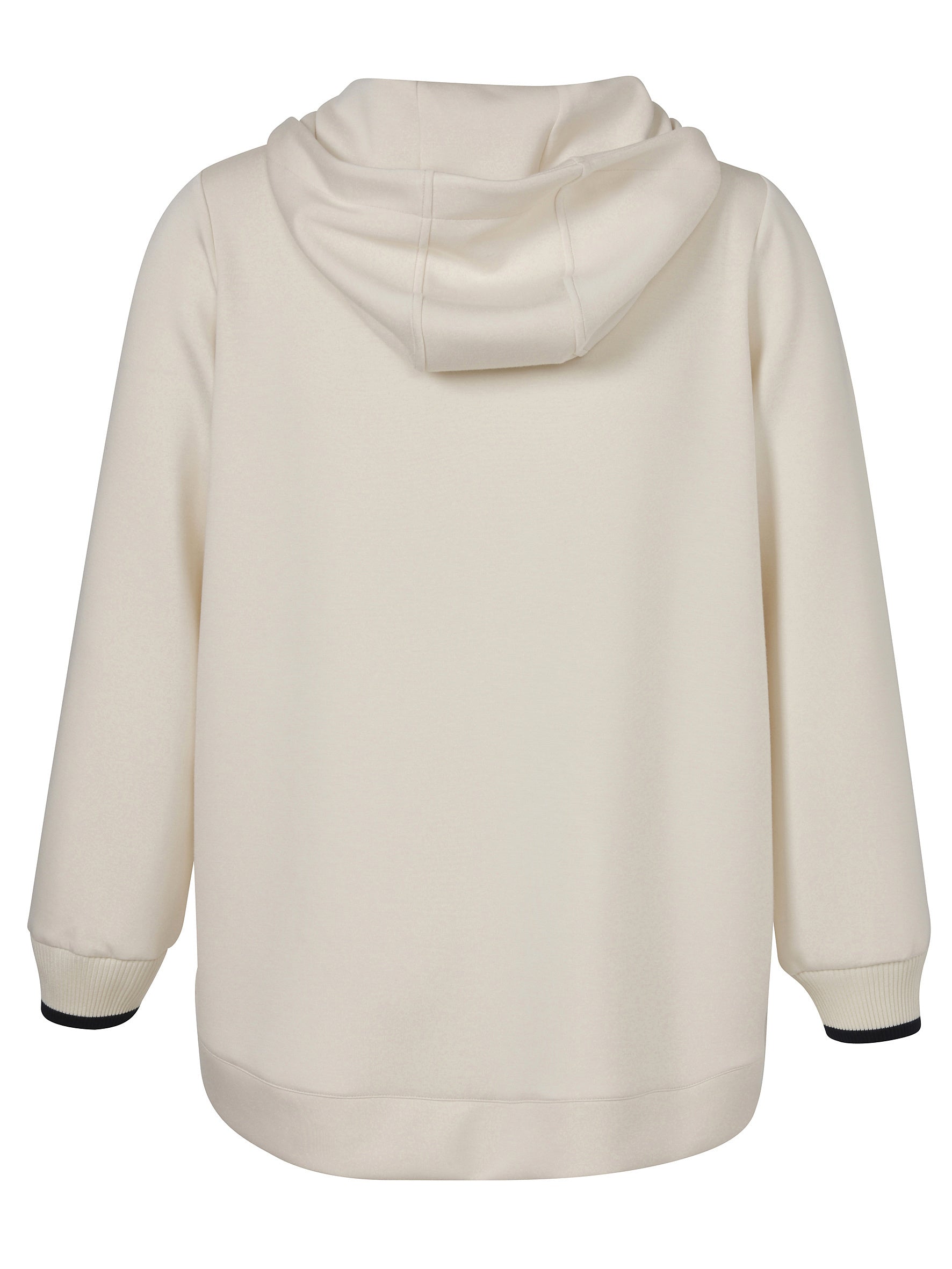Sweatshirtjacke aus Viskosemix - 794804-butter / navy - Creme