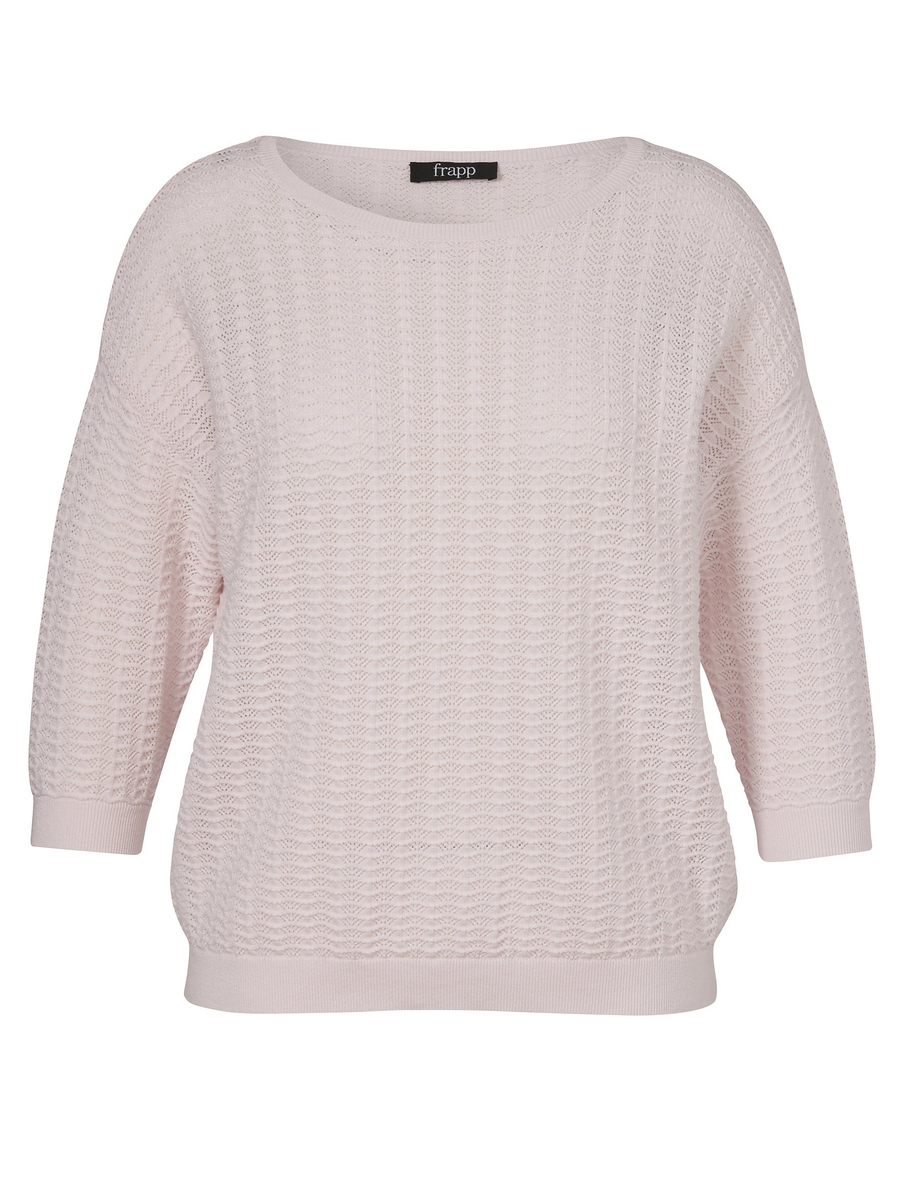 Strickpullover aus Baumwolle - 684-rose - Rosa