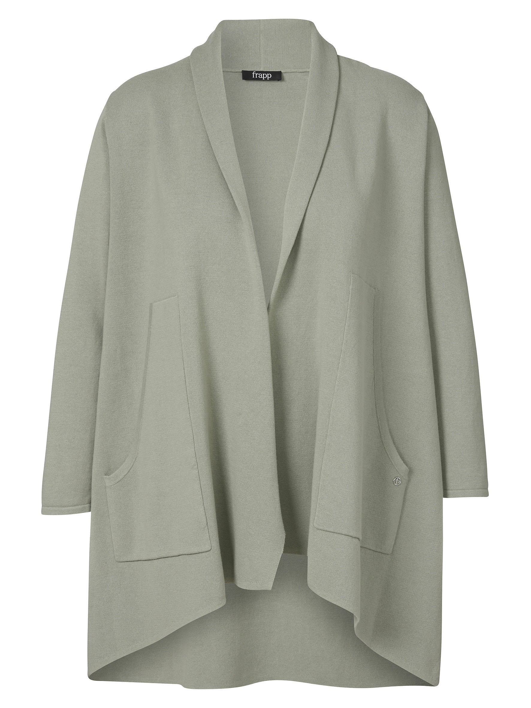 Strickjacke aus Baumwolle - 554-sage - Grün