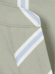 Bluse gestreift aus Baumwollmix - 533-salbei multicolor - Grün | Mehrfarbig