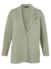 Blazerjacke aus Viskosemix - 530-salbei - Grün