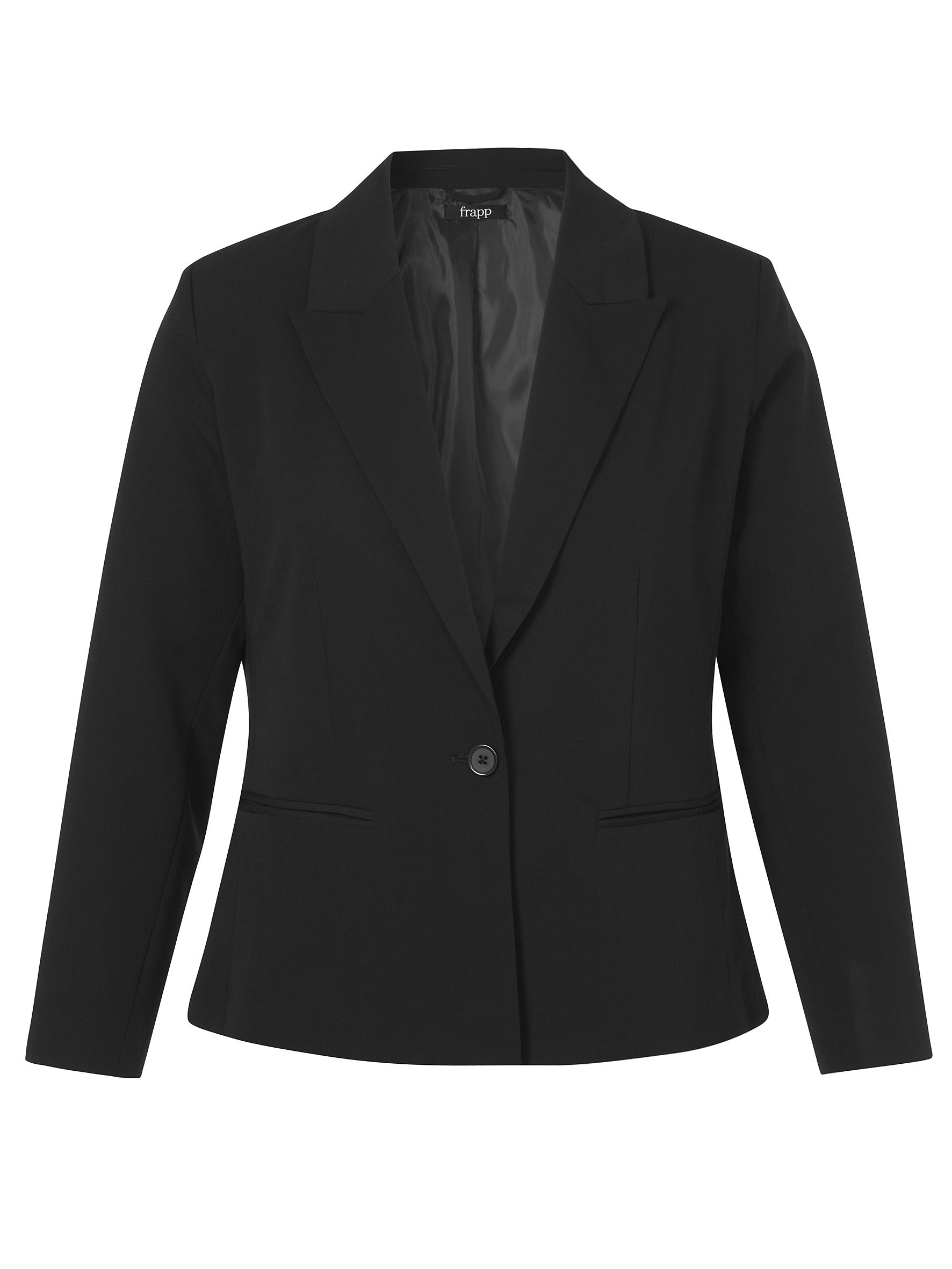 Blazer mit Paspeltaschen - 104-black - Schwarz