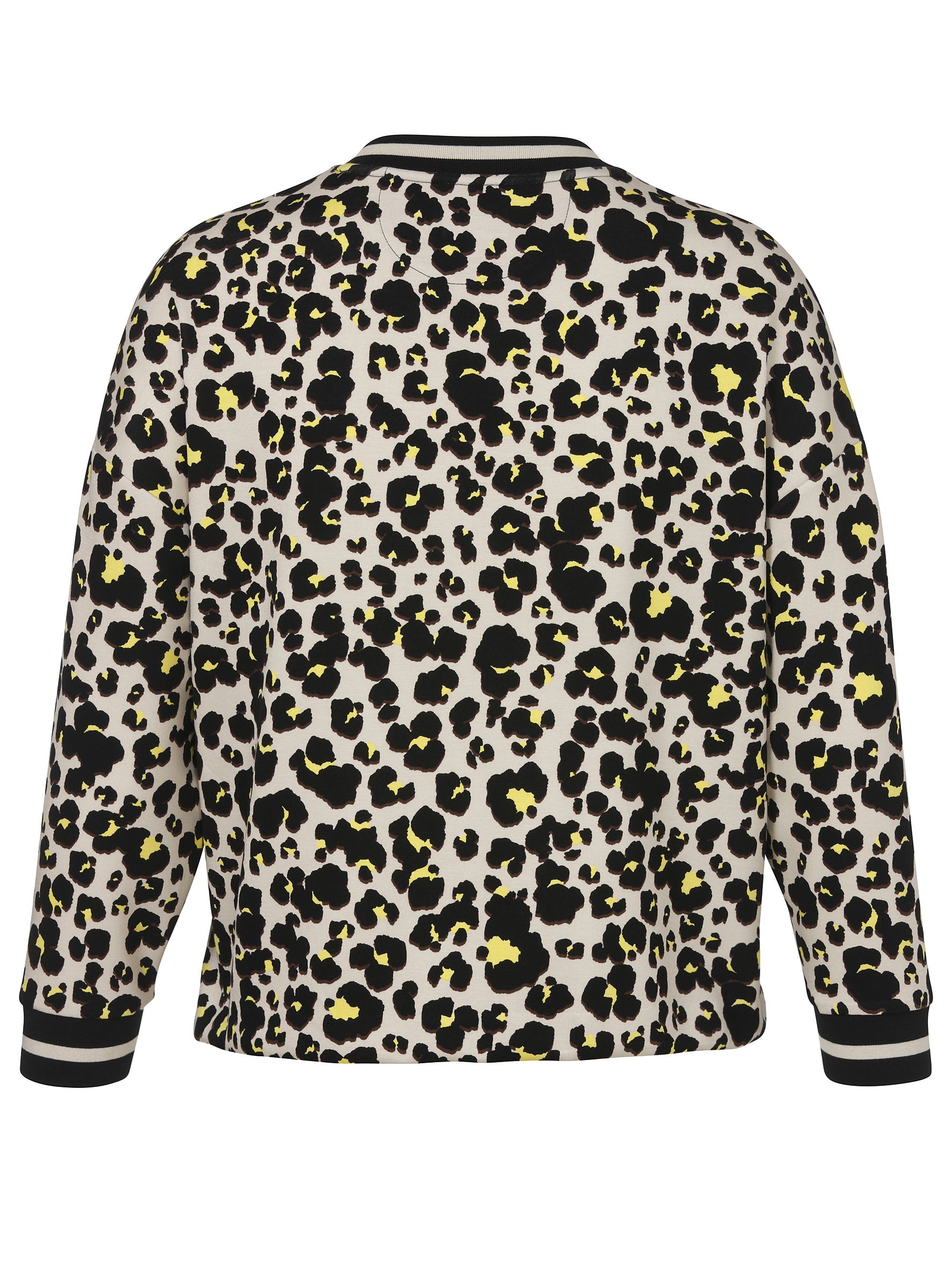 Sweatshirtjacke aus Viskosemix - 103-schwarz multicolor - Beige