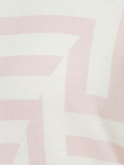 Langarmshirt aus Viskose - 684954-rose / offwhite - Rosa