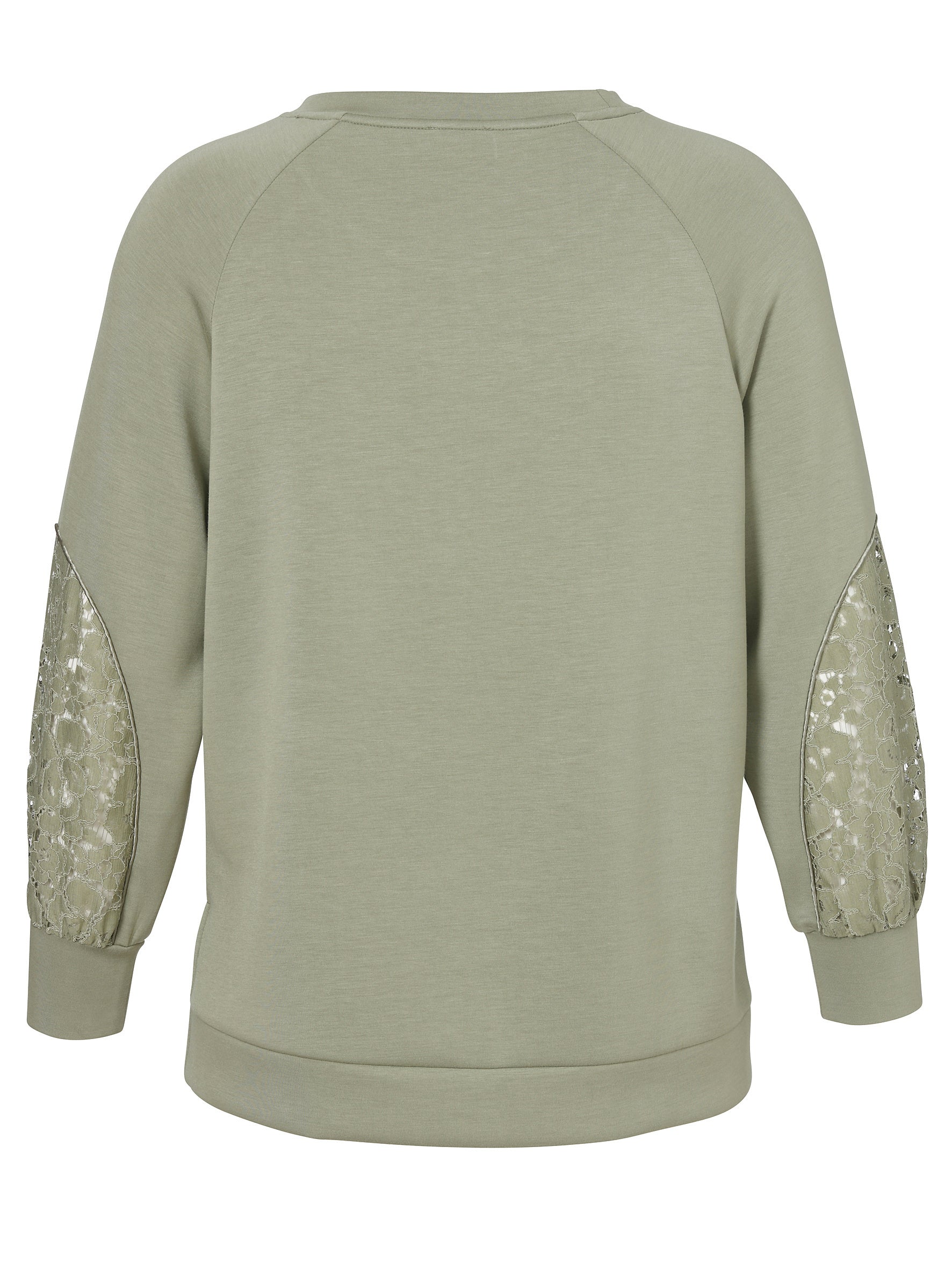 Sweatshirt aus Viskosemix - 530-salbei - Grün