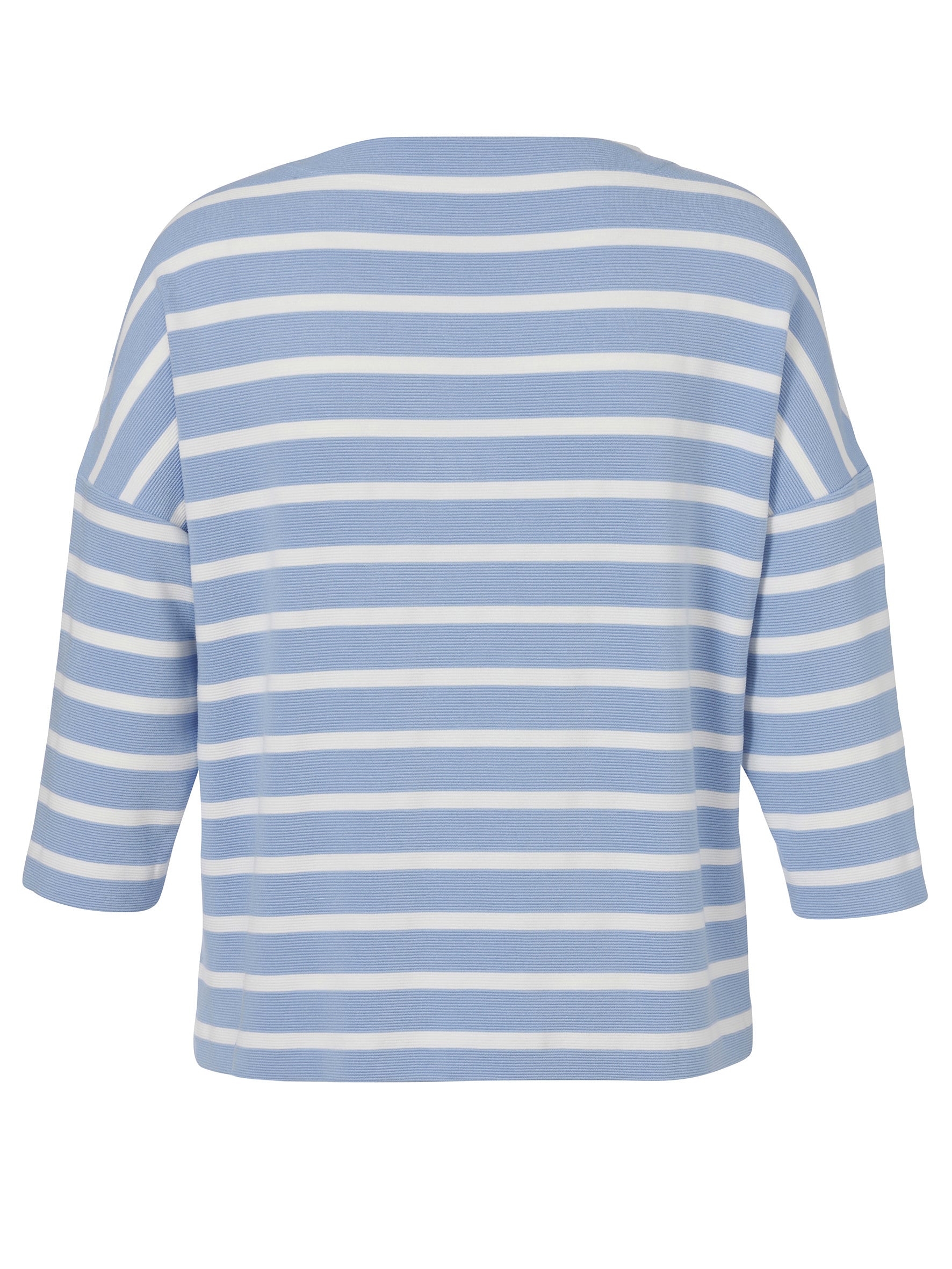 Strickpullover aus Viskosemix - 870950-hellblau / ecru - Blau