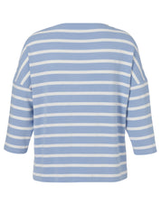 Strickpullover aus Viskosemix - 870950-hellblau / ecru - Blau