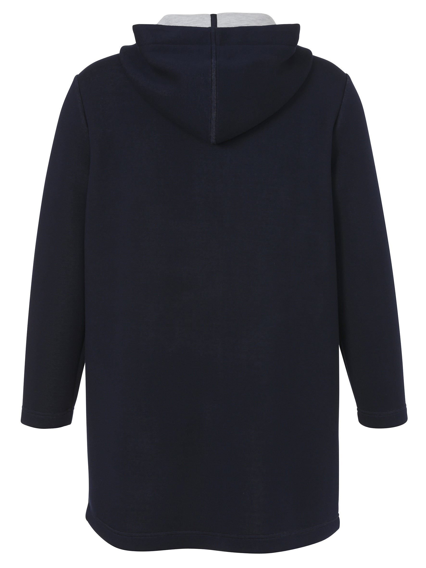 Sweatjacke mit Kapuze - 800171-marine / silber mel - Blau