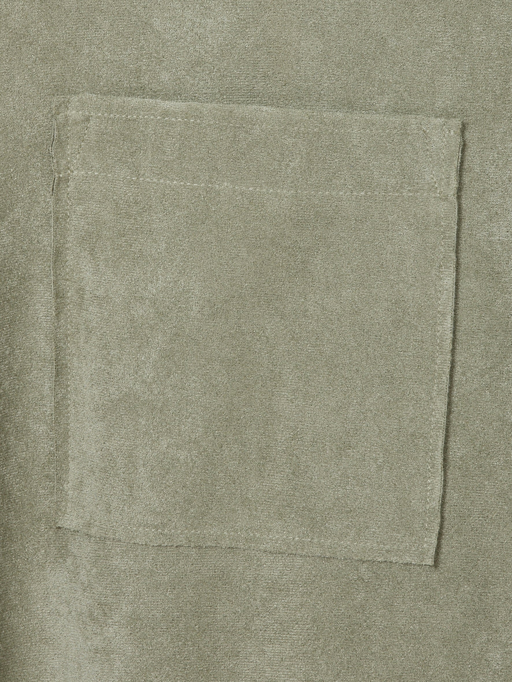 Bluse aus Velours - 530-salbei - Grün