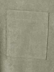 Bluse aus Velours - 530-salbei - Grün