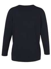 Strickjacke aus Viskosemix - 800-marine - Blau