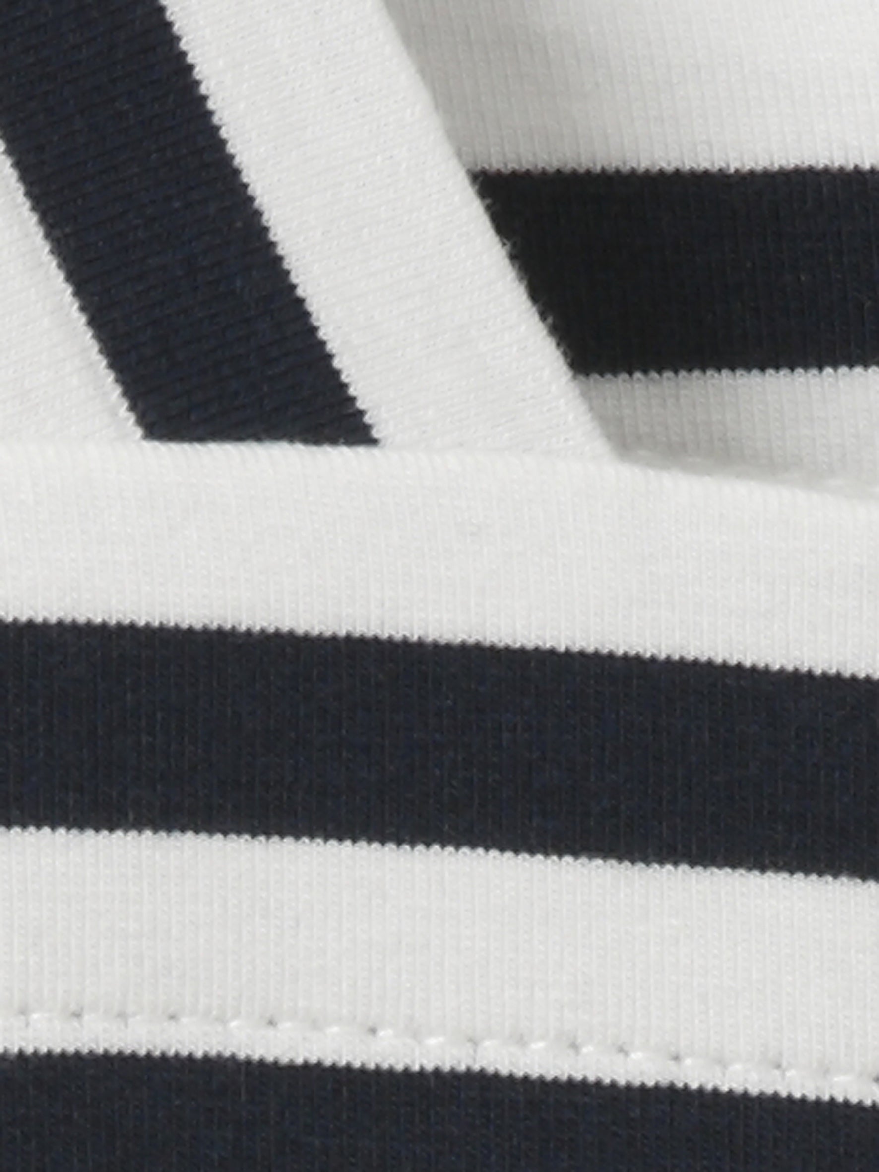 T-Shirt aus Baumwollmix - 800950-marine / ecru - Blau