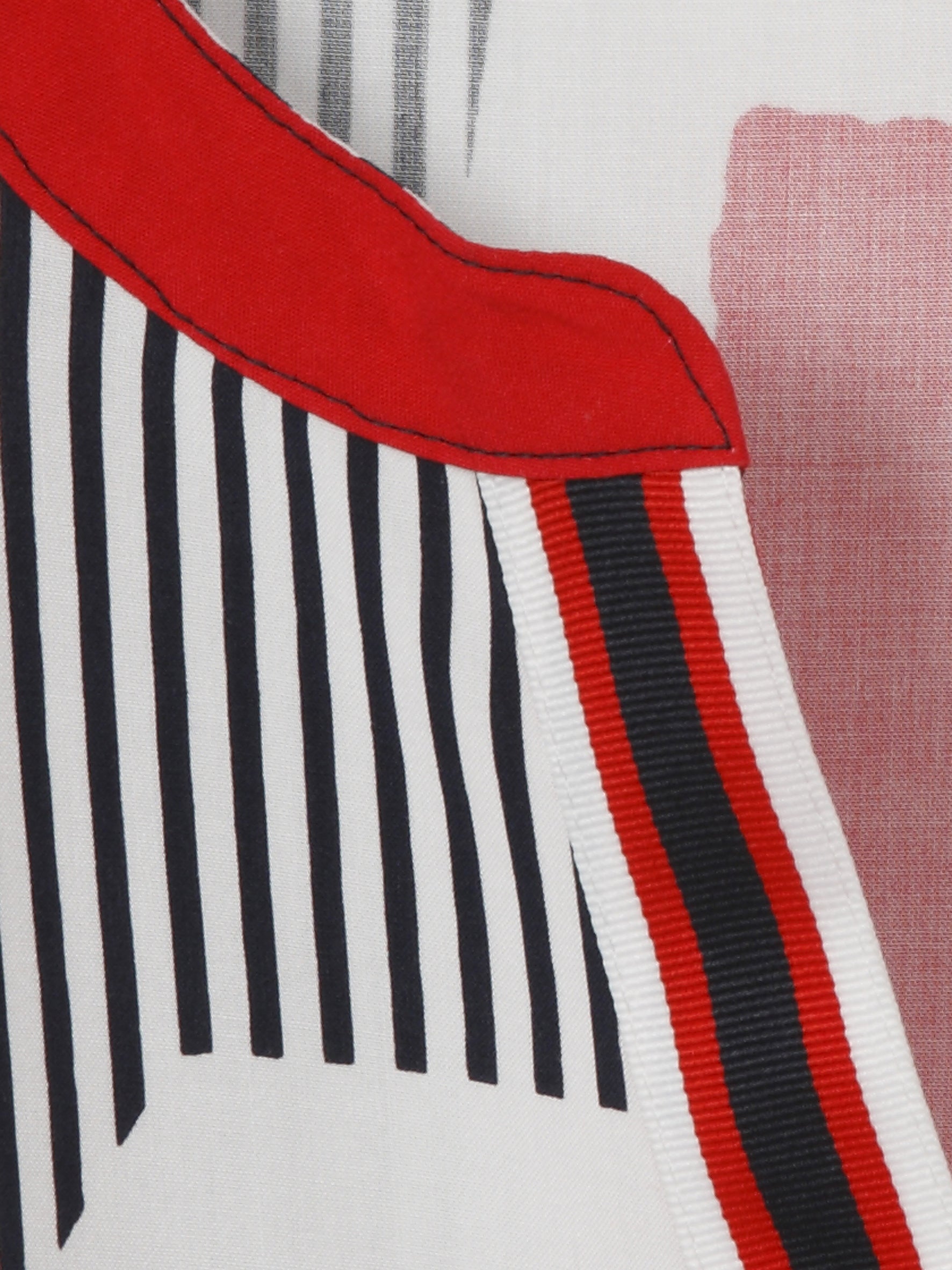 Bluse gemustert aus Viskose - 803-marine multicolor - Blau