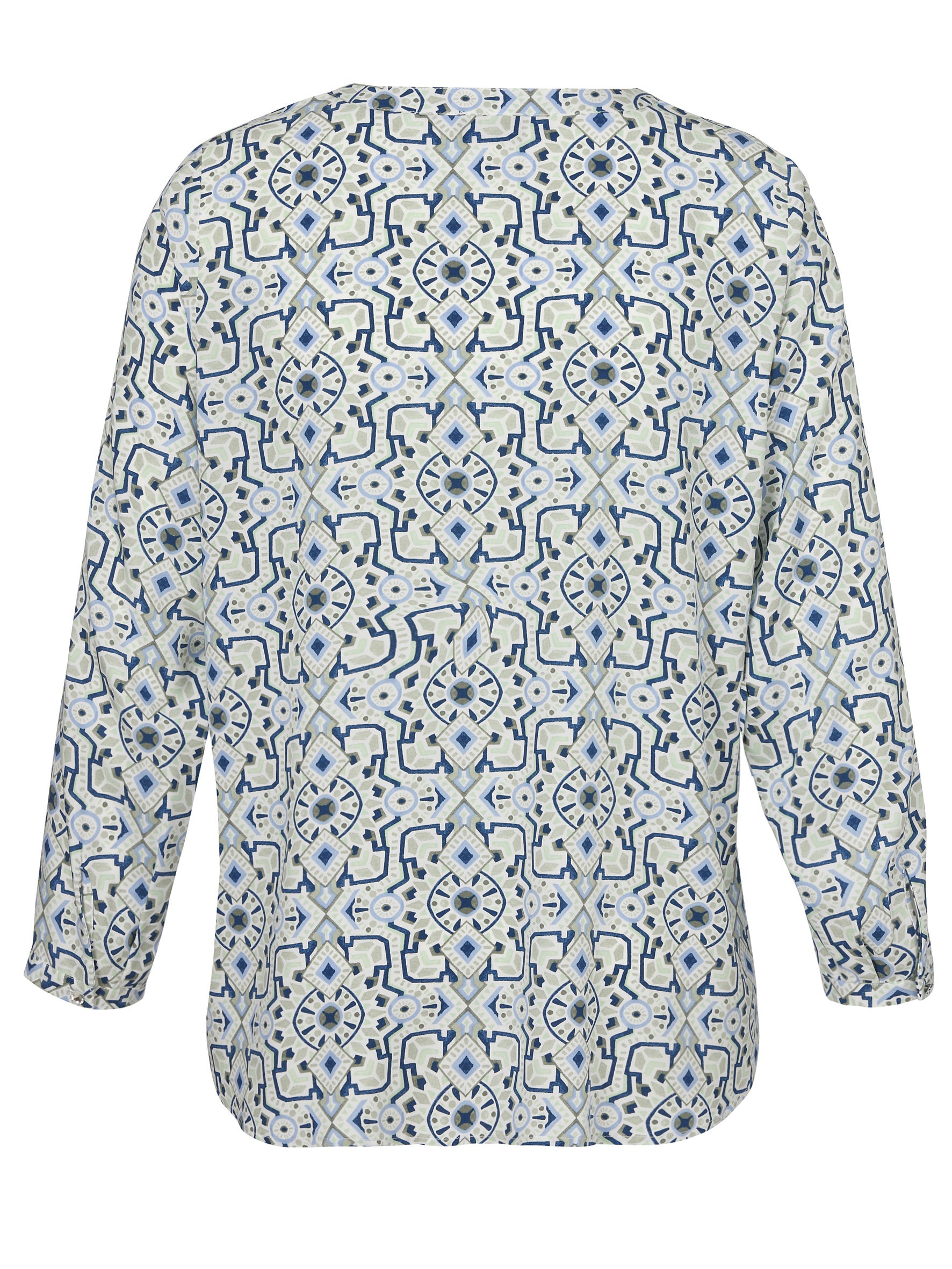 Bluse aus Viskose - 533-salbei multicolor - Grün