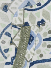 Bluse aus Viskose - 533-salbei multicolor - Grün