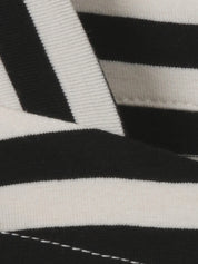 T-Shirt aus Baumwollmix - 100790-schwarz / vanille - Schwarz | Weiß