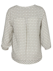 Bluse aus Viskose - 557-sage multicolor - Grün