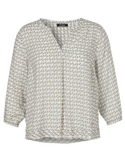 Bluse aus Viskose - 557-sage multicolor - Grün