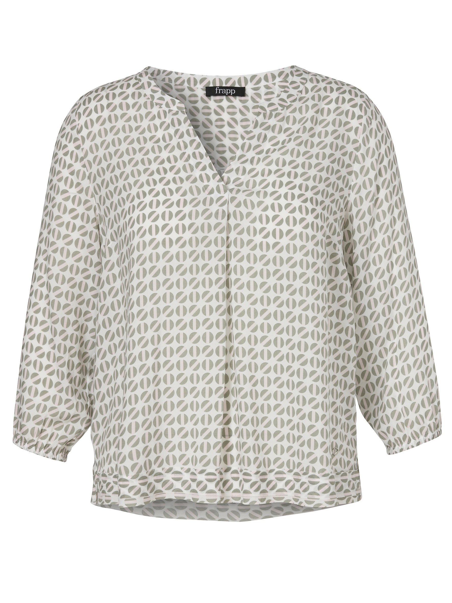 Bluse aus Viskose - 557-sage multicolor - Grün