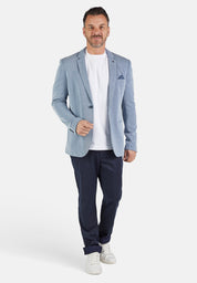 Sakko mit Paspeltaschen - 43 - Blau