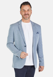 Sakko mit Paspeltaschen - 43 - Blau