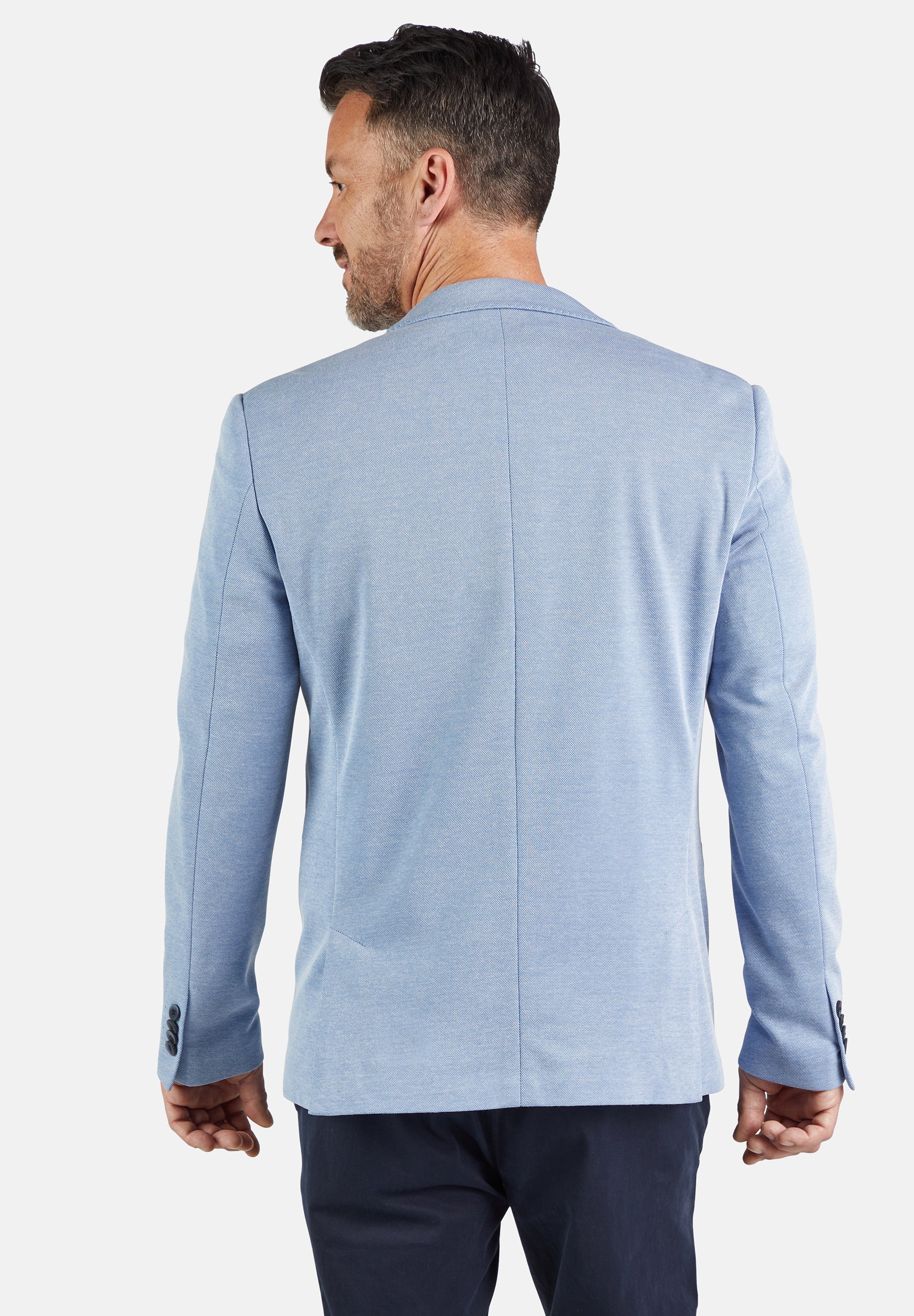 Sakko mit Paspeltaschen - 42 - Blau