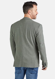 Sakko meliert mit aufgesetzten Taschen - 30 - Grün