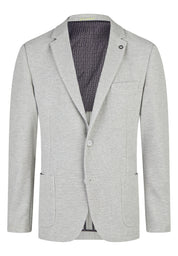 Sakko meliert mit aufgesetzten Taschen - 10 - Grau