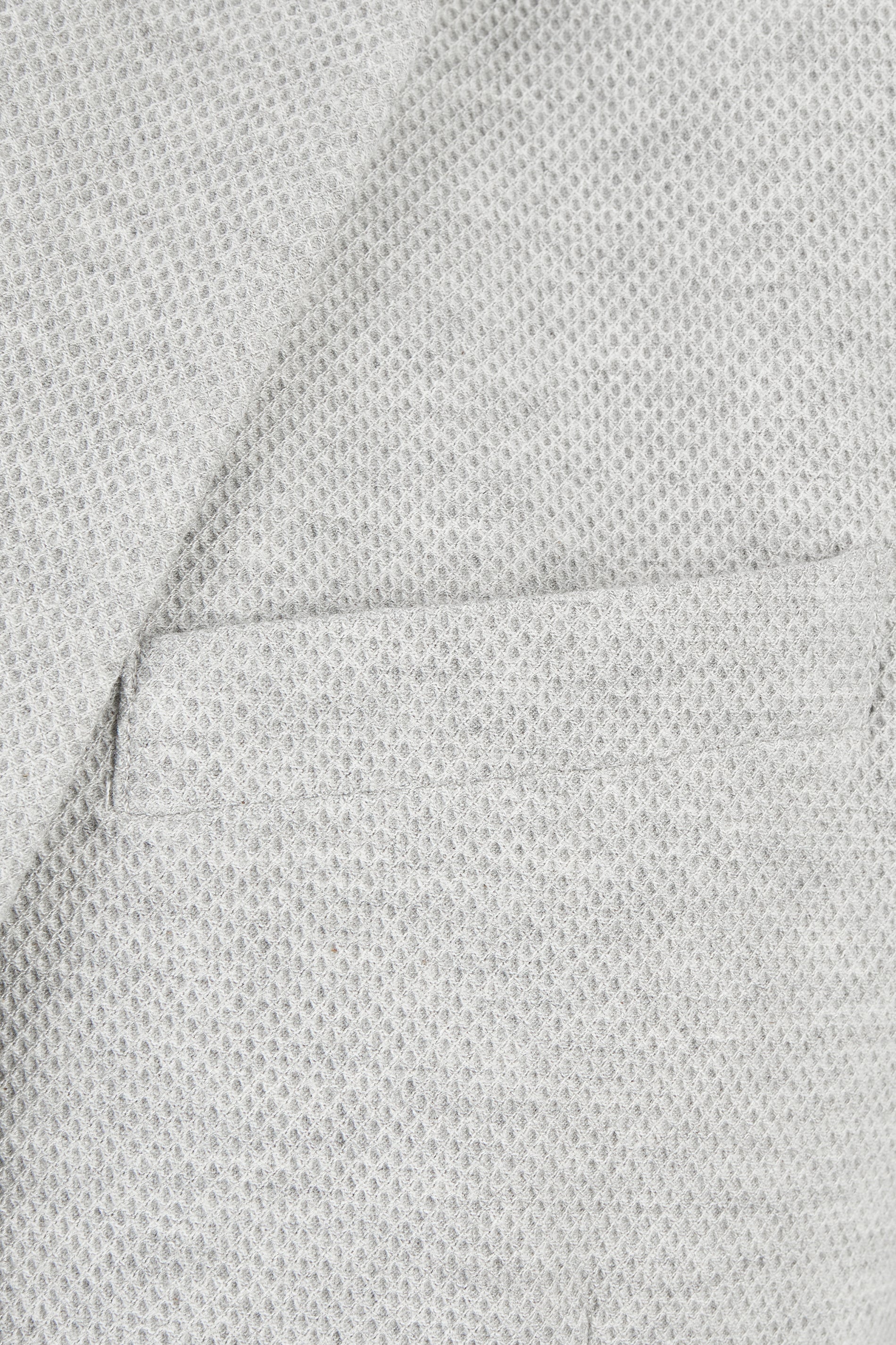 Sakko meliert mit aufgesetzten Taschen - 10 - Grau