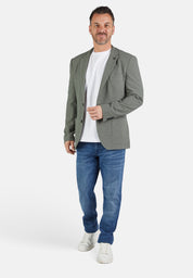 Sakko meliert mit aufgesetzten Taschen - 30 - Grün