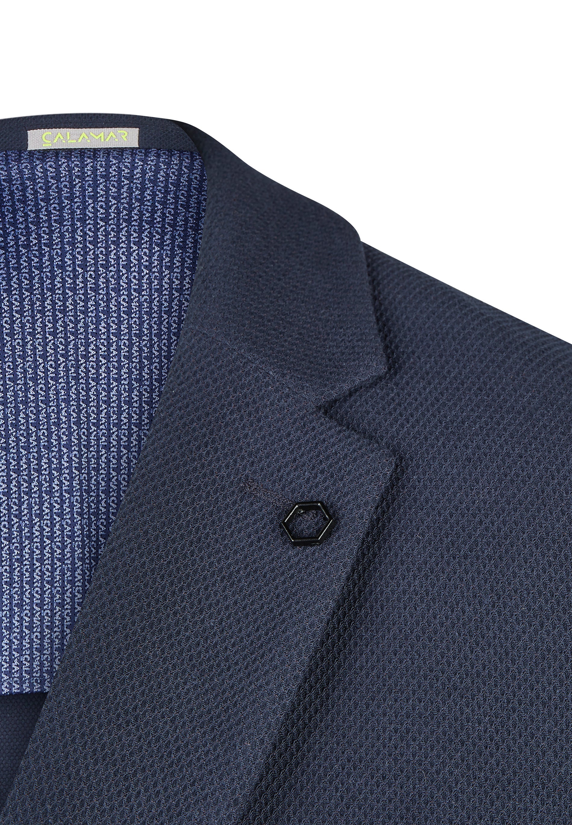 Sakko meliert mit aufgesetzten Taschen - 43 - Blau