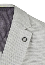 Sakko meliert mit aufgesetzten Taschen - 10 - Grau